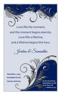 Wedding Program Cover Template 8C - Version 4